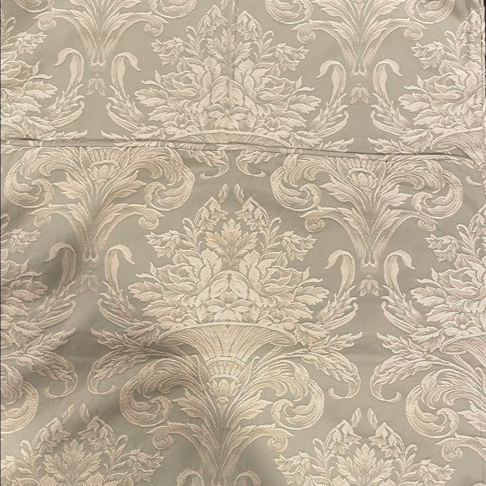 ABC Carpet & Home Green Damask Pillow Shams